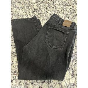 Lee Regular Fit Straight Leg Black Jeans Size 42x29